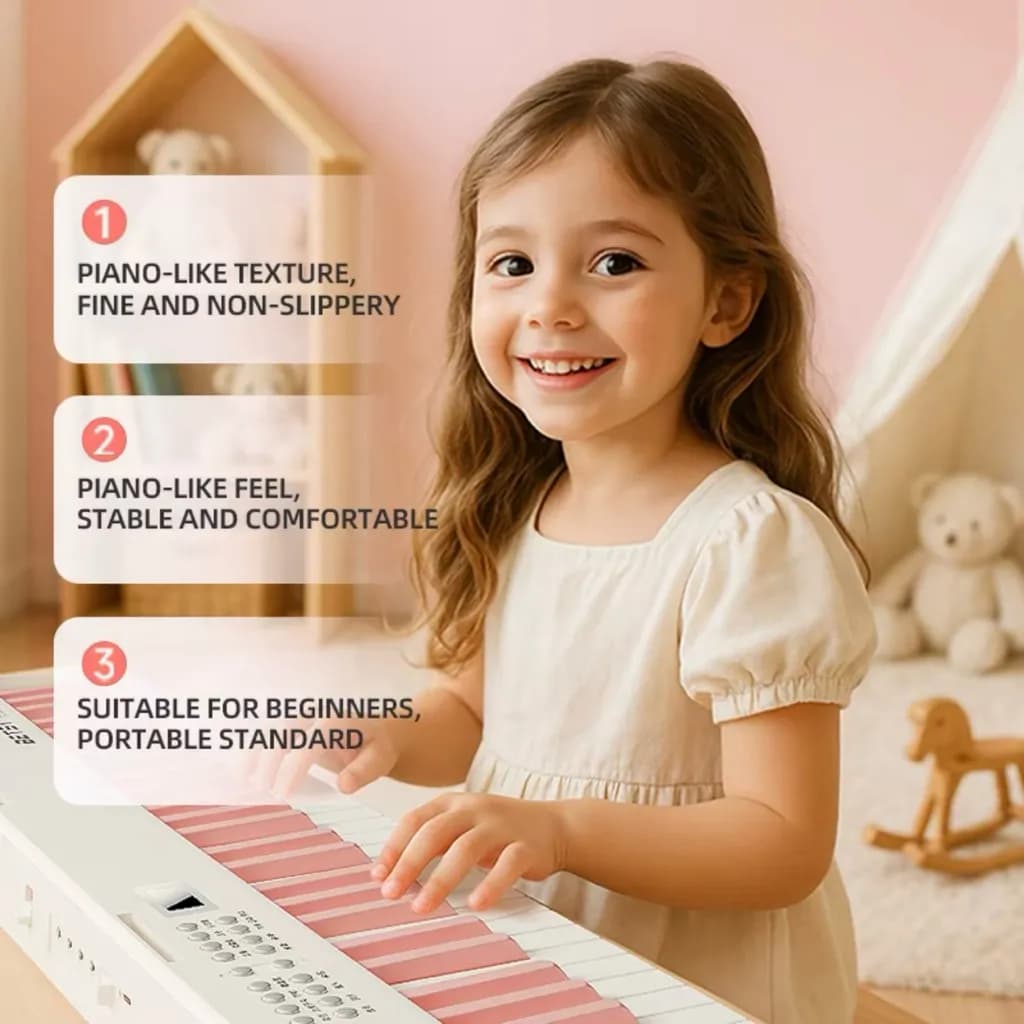 PIANO BETSY B151 GẤP GỌN 61 PHÍM CẦM TAY THÍCH HỢP CHO TRẺ EM VÀ NGƯỜI MỚI - ảnh 5