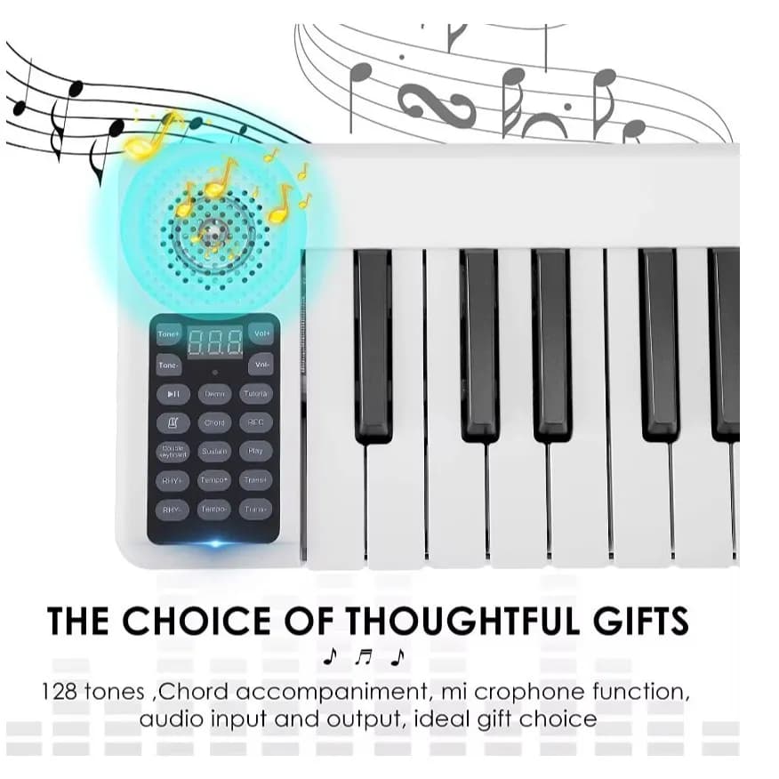 Đàn Piano Điện Gấp Hutadu HD 01 - 88 Phím - Cảm Ứng Lực - Tặng Full Phụ Kiện - ảnh 6