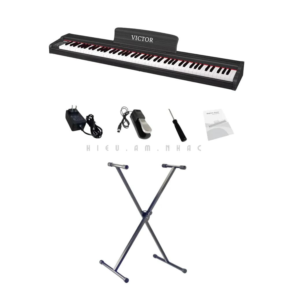 Piano Chuyên Nghiệp Cho Người Mới Tập Chơi - Piano Victor Tặng Full Phụ Kiện - ảnh 3