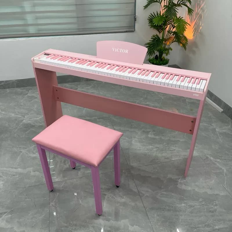ĐÀN PIANO VICTOR PINK VT02 - HIẾU ÂM NHẠC - TẶNG FULL PHỤ KIỆN + KHOÁ HỌC ONLINE - ảnh 7