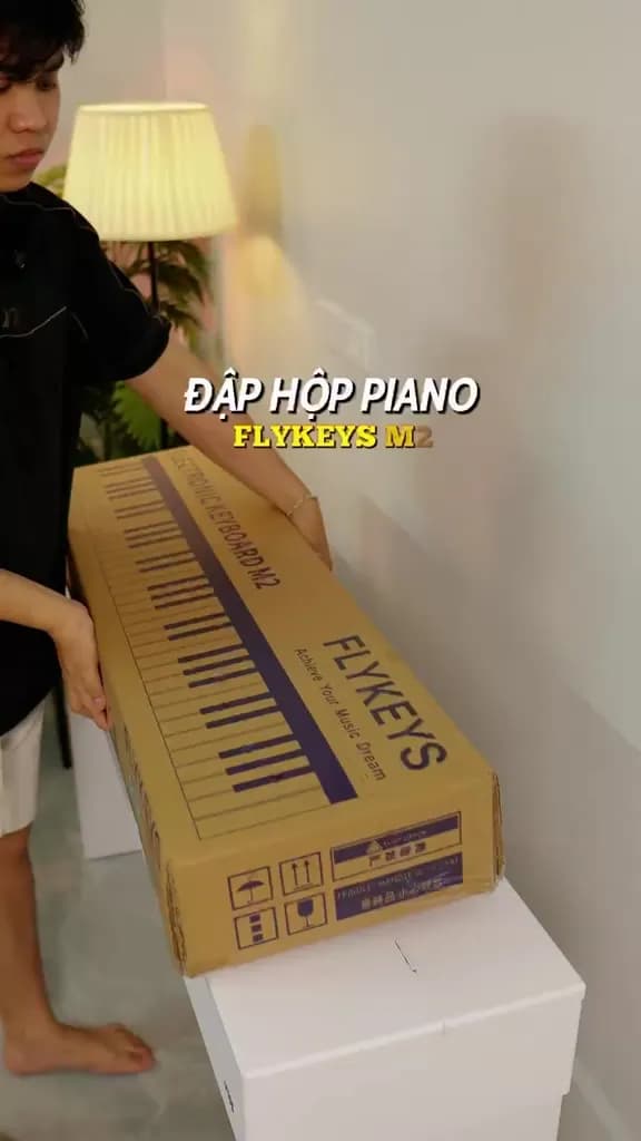 FLYKEYS M2 ĐÀN PIANO 61 PHÍM - PIN 8 TIẾNG - TẶNG FULL PHỤ KIỆN - ảnh 1