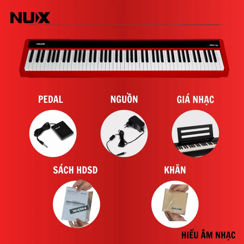 Piano NUX NPK-10 - TẶNG FULL PHỤ KIỆN - HIẾU ÂM NHẠC - ảnh 6